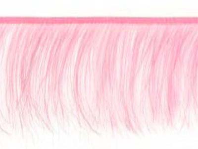 Ostrich feather fringe - LIGHT ROSE